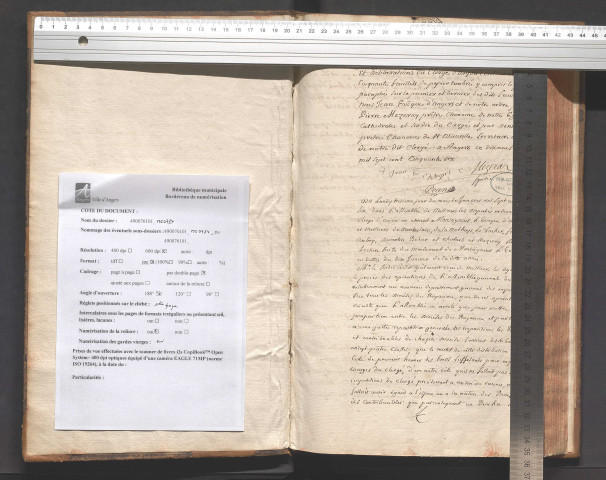 Registre des conclusions et délibérations du clergé d'Anjou