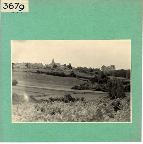 Brissac : Vue d'ensemble avec vignobles