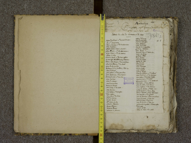 Recueil de pièces touchant les ban et arrière-ban d'Angers, de 1490 à 1594