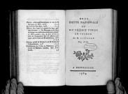De la dette nationale et du crédit public en France. Par M. Linguet
