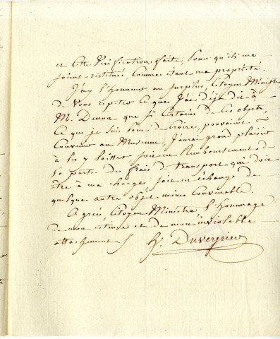 Duveyrier (Honoré), membre du Tribunat