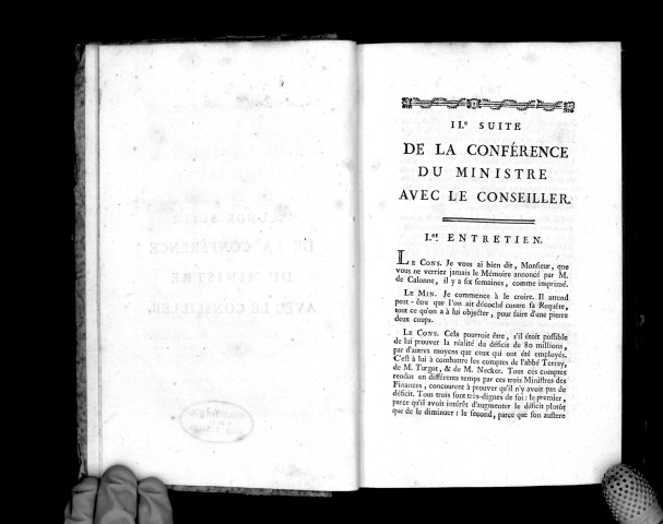 Seconde suite de la conférence du ministre avec le conseiller