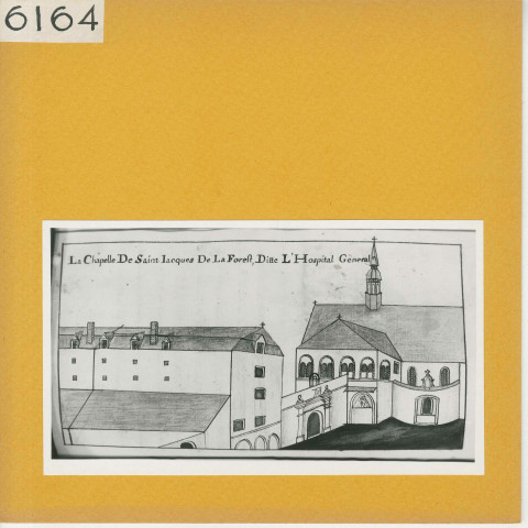 Angers : Chapelle Saint-Jacques de la Forêt dessinée par Ballain