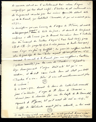 Lettre de Louis-Eugène Rochesson à Jean Huré.
