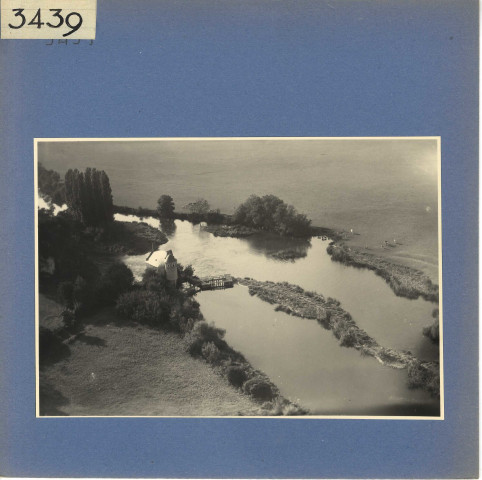 Luché-Pringé : Moulin de Merve, vue aérienne