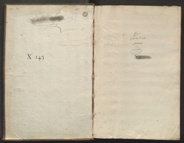 Isis, opéra en cinq actes. Paroles et musique. / Livret de Philippe Quinault, musique de Jean-Baptiste Lully