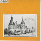 Vihiers : Château de Coudray-Monbault (Atlas Célestin Port, planche 40, gravure)