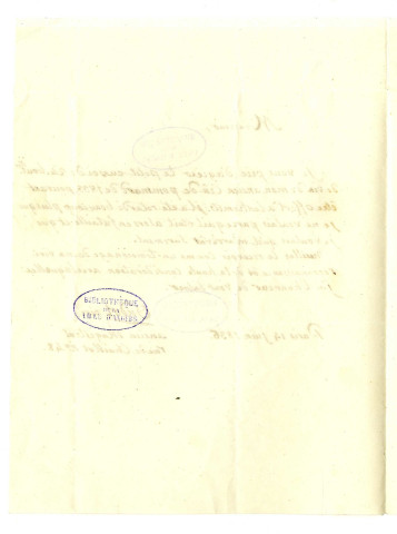 Correspondance d'Oudot père, ancien magistrat, avec Pierre-Jean David d'Angers