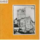Cizay-la-Madeleine : Abbaye d'Asnières (Atlas Célestin Port, planche 11, gravure)