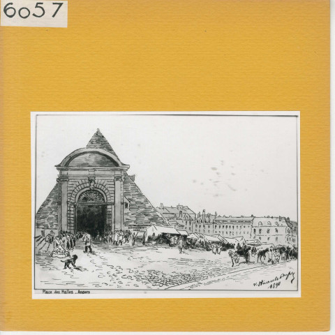 Angers : Place des Halles (1890)