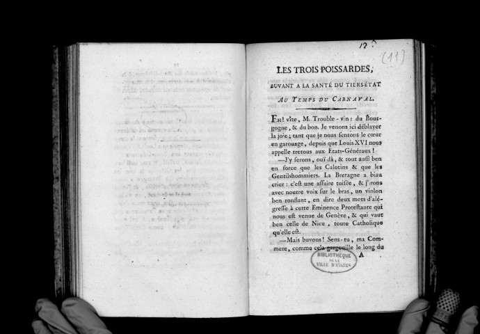 Les trois poissardes buvant à la santé du tiers-état, au temps du carnaval