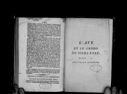 L'Ave et le Credo du Tiers-Etat, par M. C...r (Cordier), roturier angevin