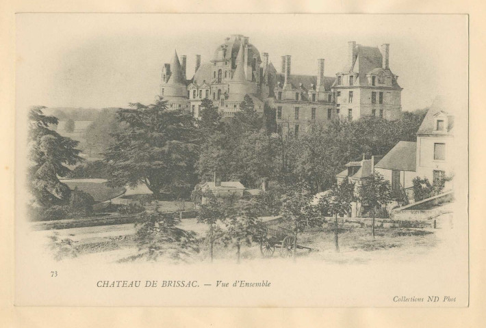73. Château de Brissac. Vue d'ensemble
