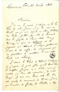 Pièce 1 - Lettre de Gustave Larroumet à Robert David d'Angers