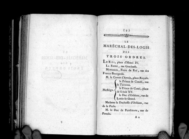 Le maréchal-des-logis des trois ordres