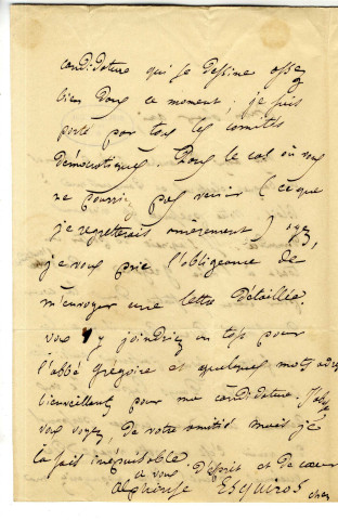 Correspondance d'Alphonse Esquiros avec Pierre-Jean David d'Angers