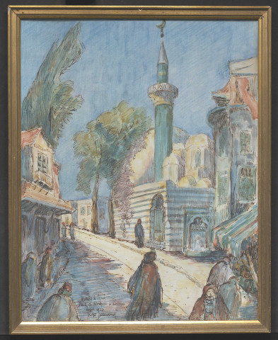 [Souk et mosquée à Damas]