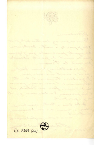 Pièce 10 - Lettre de Robert David d'Angers à Judith Gautier