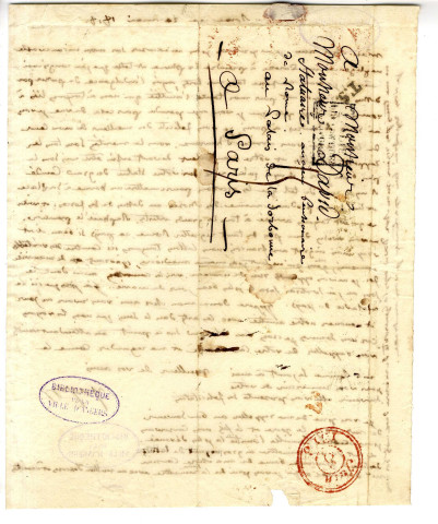 Correspondance de Ingres [à Pierre-Jean David d'Angers]