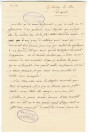 Correspondance de Rouget de Lisle adressée à Pierre-Jean David d'Angers ; correspondance entre Paul Leferme et Léopold Delisle au sujet d'un manuscrit de la Marseillaise copié par Rouget de Lisle