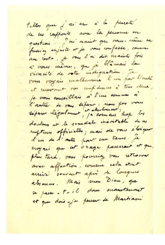Lettre de G. Sand à N.