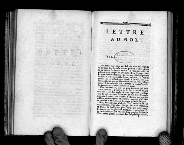 Lettre au roi, signée d'Astori