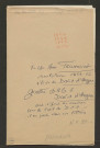 Correspondance passive de Pierre-Jean David d'Angers provenant de la collection d'André Bruel. Dossier 9, Lettres autographes de Fr. Chr. Arm. Toussaint à David d'Angers