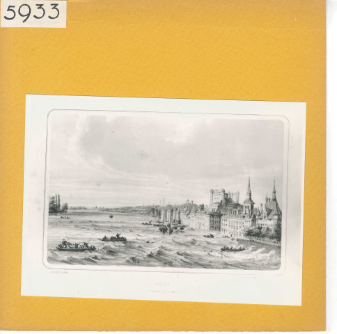 Saumur : Inondations (Juin 1856)