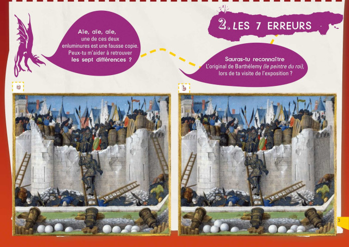 Splendeur de l'enluminure, Le roi René et les livres. Livret jeu