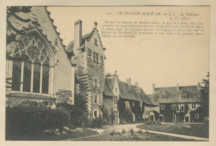 150. Le Plessis-Macé (M-et-L). Le château