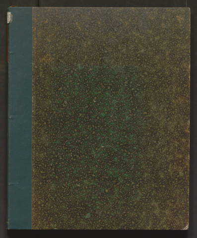 Album de 17 planches montées sur onglets contenant les armoiries d'Anjou, d'Angers, Beaupreau, Beaufort, Cholet, Le Lion d'Angers, Montreuil-Bellay, Montsoreau, Saint-Florent le Vieil, Saumur, Savennières et Segré. D'après d'Hozier, Malte-Brun, G. de Saint-Fargeau, H. Simon