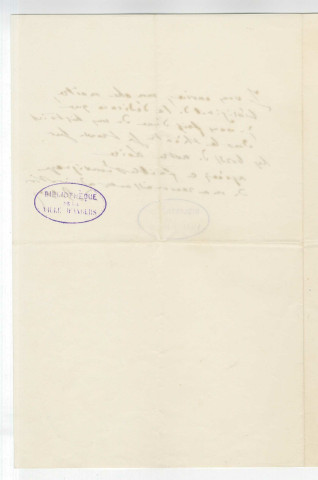 Lettre de Honoré de Balzac à Pierre-Jean David d'Angers recopiant la dédicace qu'il lui fait du "Curé de Tours", suivie de trois lettres de Charles Spoelberch de Lovenjoul à Hélène Leferme au sujet du manuscrit et des épreuves corrigées de "Les employées ou La Femme supérieure" de Balzac donnés par Hélène Leferme à la Bibliothèque nationale.