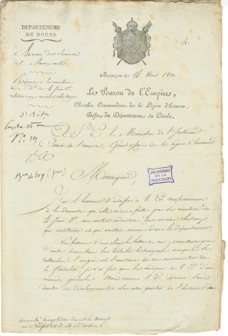 Bry (Jean baron de), préfet du Doubs