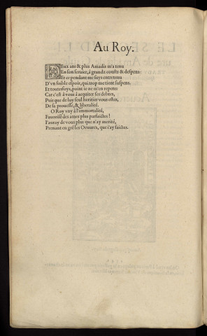 Le second livre de Amadis de Gaule, traduict nouvellement d'espaignol en françoys par le Seigneur des Essars, Nicolas de Herberay