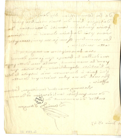 Pièce 8 - Lettre de David d'Angers