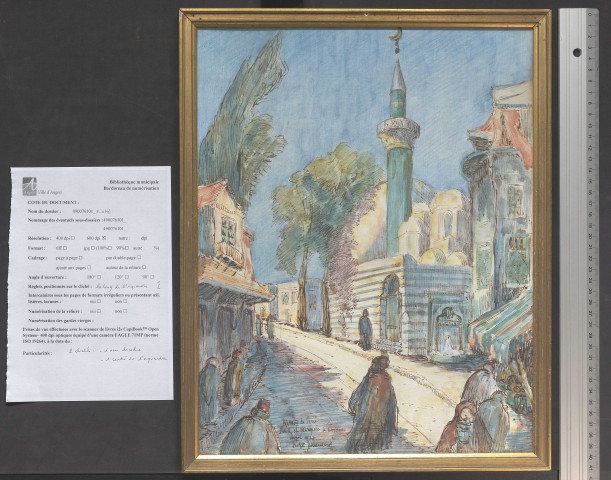 [Souk et mosquée à Damas]