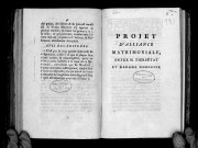 Projet d'alliance matrimoniale entre M. Tiers-Etat et Madame Noblesse