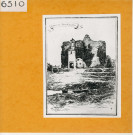 Andrezé : Château des Hayes, ruines (Atlas Célestin Port, planche 52, gravure)