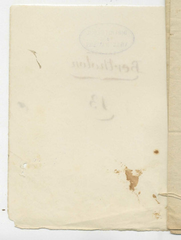 Correspondance de l'abbé Pierre Bertholon, professeur de physique expérimentale du département de l'Hérault [à Lakanal]