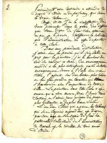 Discours de Jean-Michel Mercier, de Versailles, peintre d'histoire, aux distributions des prix de l'Ecole de dessin d'Angers dont il était directeur