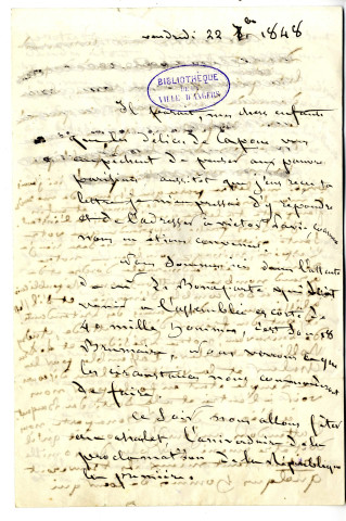 14 - 2 lettres et 1 note écrites par David d'Angers.