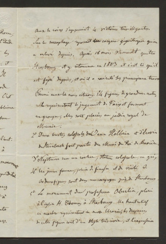 Notice biographique manuscrite sur le statuaire Landolin Ohmacht