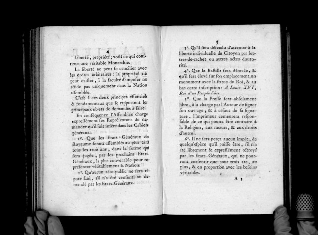 Cahier de l'assemblée partielle du tiers-état de la ville de Paris ; séante en l'église des Mathurins, quartier de Sorbonne. Suivi du procès-verbal de ladite assemblée