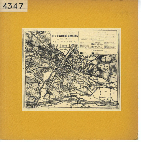 Angers : Environs d'Angers, plan