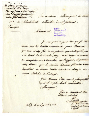 Viard, ingénieur des Ponts et Chaussées, membre de la Commission d'Égypte