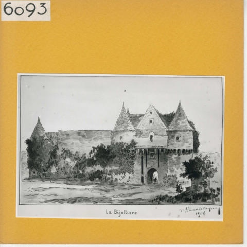 Le Bourg-d'Iré : Château de la Bigeottière par V. Huault-Dupuy (1906)