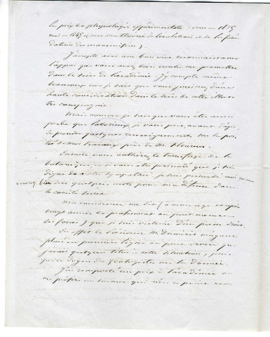 Correspondance de Félix Archimède Pouchet [à Gaudichaud]