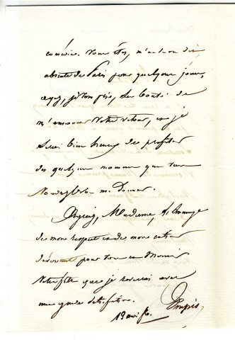 Correspondance d'Empis [avec Mme David d'Angers]