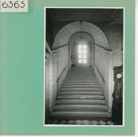 Brissac : Château, détails des escaliers