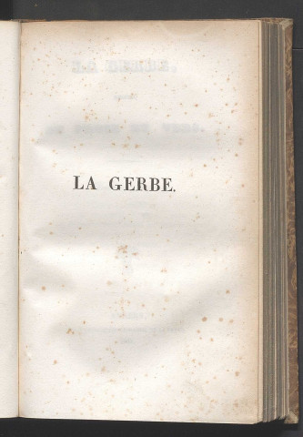 La Gerbe. 1835